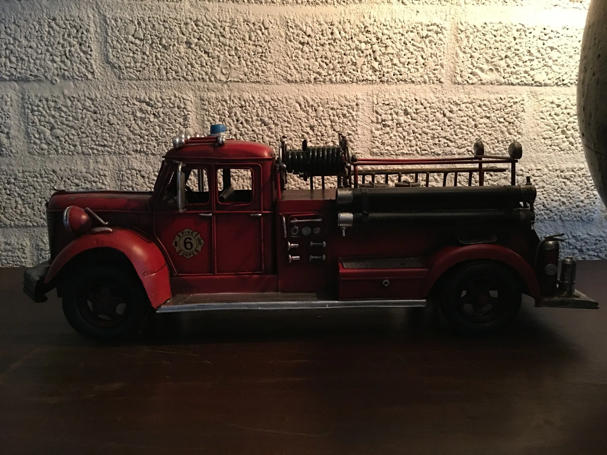 Steelman - Brandweerman met ladder - Handgemaakt